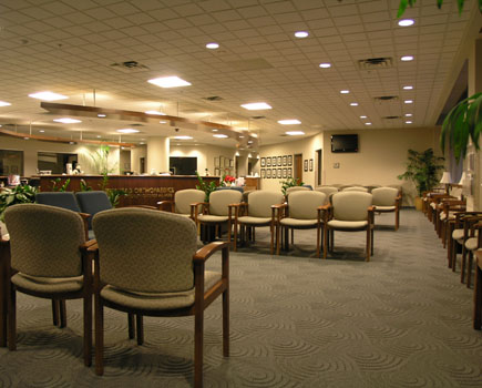 VSAS Orthopaedics Cedar Crest Suite Fit-out Waiting room and main reception desk