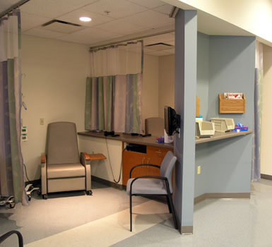 St. Lukes Hospital - Allentown Cancer Center Infusion bay