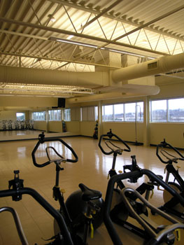 St. Lukes Health & Fitness Center Fit-out Aerobics/Spin class room